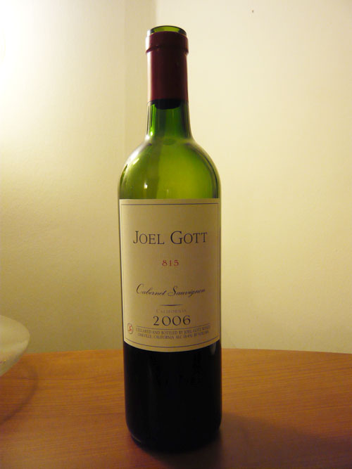 Joel Gott 815 – Cabernet Sauvignon 2006