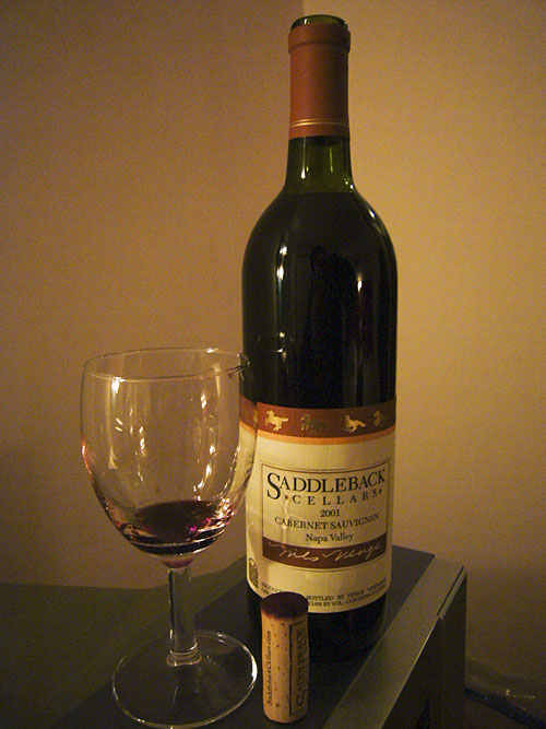 Saddleback Cellars – Cabernet Sauvignon 2001
