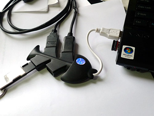 물고기뼈 USB 허브